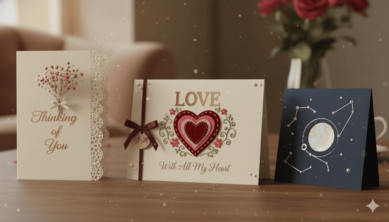 Premium materials used in greeting cards